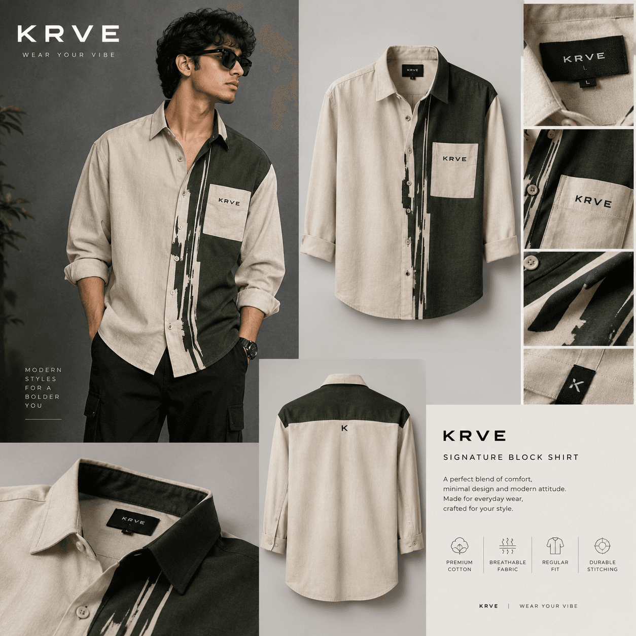 KRVE Signature Block Shirt view 1